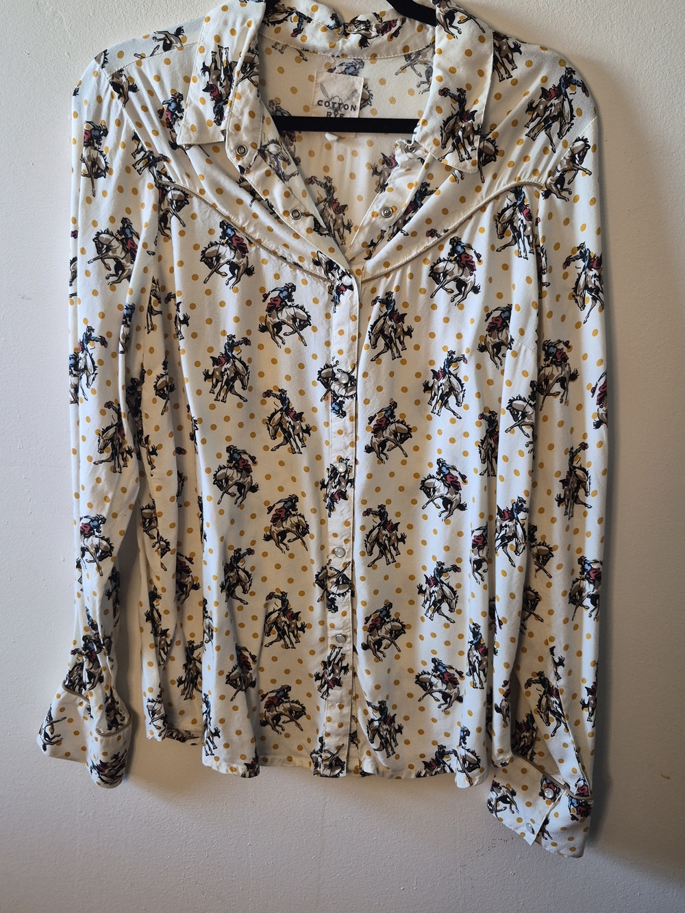 Cotton & Rye Buckaroo Betty Long Sleeve Pearl Snap Western Shirt